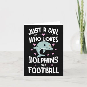 Carte Juste Une Fille Qui Aime Les Dauphins Et Les Femme