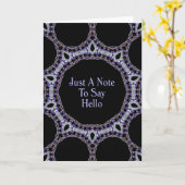 Carte Juste une note à dire bonjour (Fleur jaune)