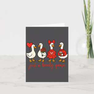 Carte Juste une oie adorable mignonne nk oie idiote Sain