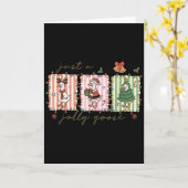 Carte Juste une oie joyeuse drôle d'oie Santa Renne Mign (Fleur jaune)