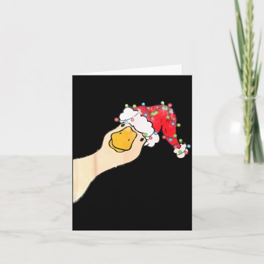 Carte Juste une oie joyeuse drôle d'oie silencieuse Père (Devant)