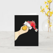 Carte Juste une oie joyeuse drôle d'oie silencieuse Père (Fleur jaune)