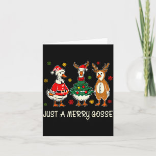 Carte Juste une oie mignonne et joyeuse drôle de Goosema