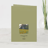 Carte Juste wanted to say. (Dos)