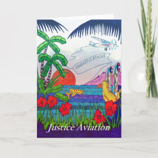 Carte Justice Aviation - Félicitations