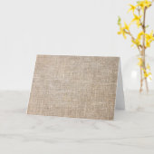 Carte Jute Textile (Fleur jaune)