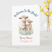 Carte JW Baptism Card, Bienvenue à Flock, JW Greeting (Fleur jaune)