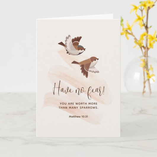 Carte JW Card, Matthew 10:31 | Salutation JW (Fleur jaune)