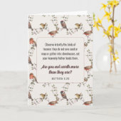 Carte JW Card, Matthew 6:26 | Salutation JW (Fleur jaune)