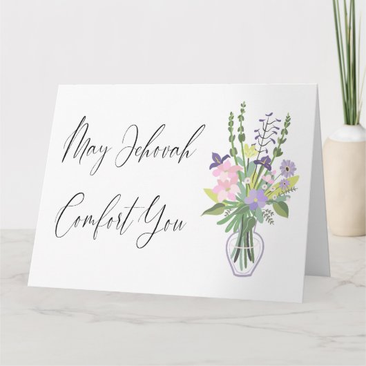 Carte JW Sympathie Puisse Jéhovah Vous Conconforter (Devant)