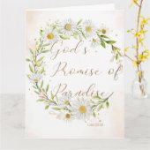 Carte JW Sympathy JW Funeral Luke 23:43 (Fleur jaune)