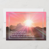 Carte JW Sympathy Pink Sunrise (Devant)