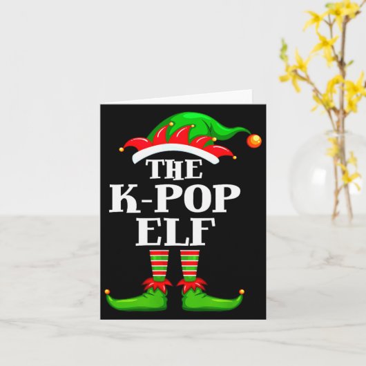 Carte K-p Elf Matching Family Group Christmas Party Pyja (Fleur jaune)