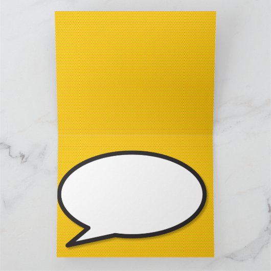 Carte KA-POW Enregistrer la date Fun Retro Comic Book Po (Intérieur)