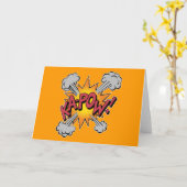 Carte KA-POW ! Graphique de bande dessinée (Fleur jaune)