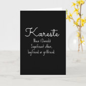 Carte Kaereste Danois (Fleur jaune)