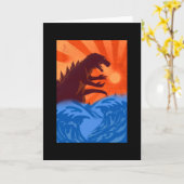 Carte kajiu gojira roi des monstres japon (Fleur jaune)