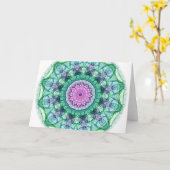 Carte Kaléidoscope de nénuphar (Fleur jaune)