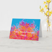 Carte Kaléidoscope flamboyant (Fleur jaune)