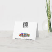 Carte Kaléidoscope vert de safari (Dos)