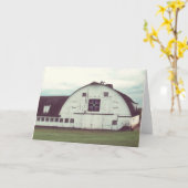 Carte Kalona, photo de cru de Faux de grange de l'Iowa (Fleur jaune)