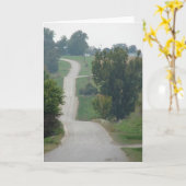 Carte Kalona, rue rurale de l'Iowa (Fleur jaune)