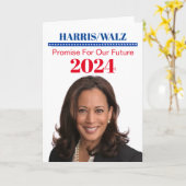 Carte Kamala Harris (Fleur jaune)