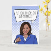 Carte Kamala Harris Anniversaire : Mettez vos canards (Fleur jaune)