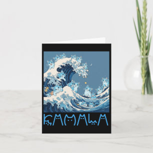 Carte Kamala Harris Blue Cats Wave - Drôle pour propriét