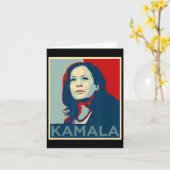 Carte Kamala Harris Citation Je parle Joe Biden 2020 (Fleur jaune)