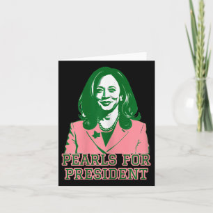 Carte Kamala Harris Pink &amp ; Green Presidential Run F