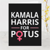 Carte Kamala Harris pour POTUS I (Fleur jaune)