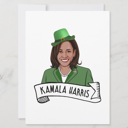 Carte Kamala Harris Saint Patrick (Devant)