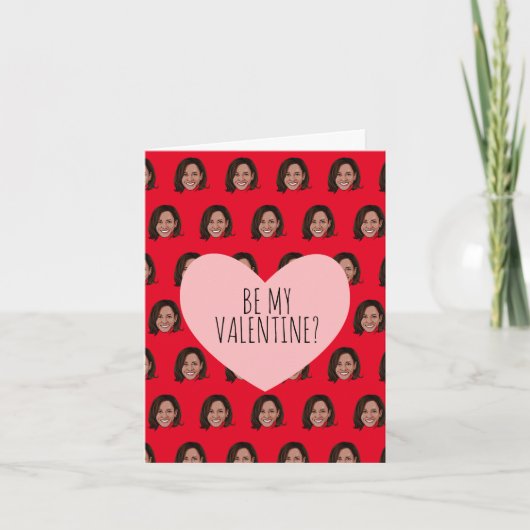 Carte KAMALA HARRIS : Soyez ma Saint-Valentin (Devant)