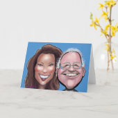 Carte Kamala Harris Tim Walz (Fleur jaune)