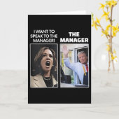Carte Kamala I Want To Speak To The Manager Trump Mcdona (Fleur jaune)