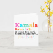 Carte Kamala Si c'est trop difficile de proclamer ça Ess (Fleur jaune)