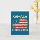Carte Kamala You're Fired Funny Anti Kamala Harris Elect (Fleur jaune)