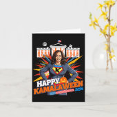 Carte Kamalaween Kamala Harris Halloween Chat Ladies Wit (Fleur jaune)