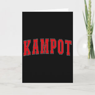 Carte Kampot Cambodge Souvenirs de vacances cambodgiens