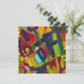 Carte Kandinsky '304' Peinture Abstraite colorée (Debout devant)