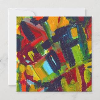 Carte Kandinsky '304' Peinture Abstraite colorée