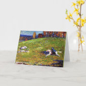 Carte Kandinsky - Blue Rider, paysage peinture (Fleur jaune)