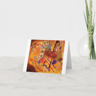 Carte Kandinsky Brown jaune bleu rouge