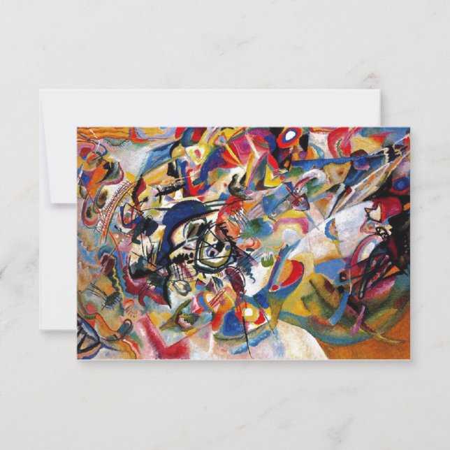 Carte Kandinsky Composition VII Peinture Abstraite (Devant)