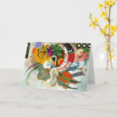 Carte Kandinsky - Courbe Dominante, peinture colorée (Fleur jaune)