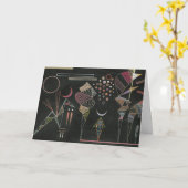Carte Kandinsky - Etude pour Contrastes Réduits (Fleur jaune)
