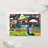 Carte Kandinsky - Gabriele Munter Peinture à Kallmunz (Devant/Arrière en situation)