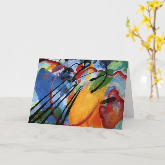 Carte Kandinsky - Improvisation 26, (Fleur jaune)