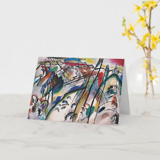 Carte Kandinsky - Improvisation 28 (Fleur jaune)